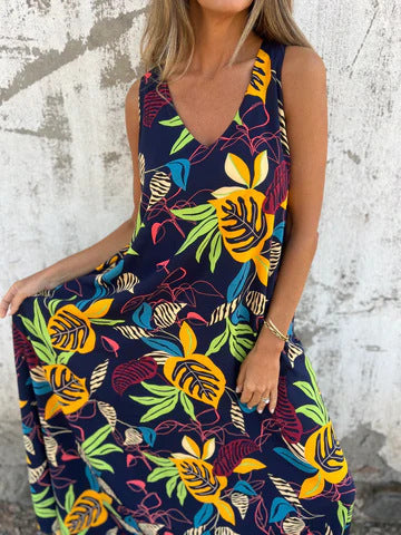 Ingrid – Maxikleid mit Tropischem Flair