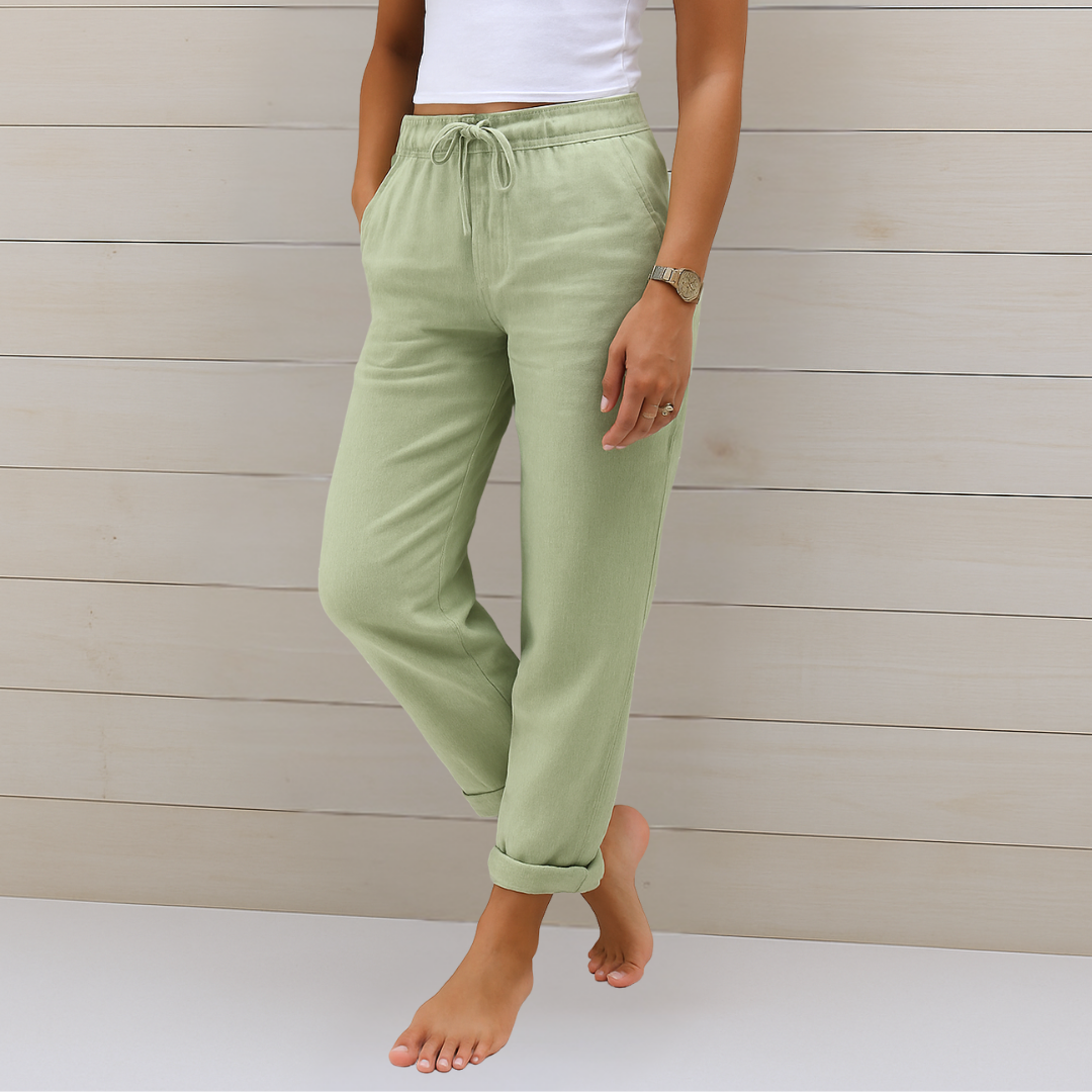 LUSSO™ | Premium atmungsaktive Leinen Stretchhose