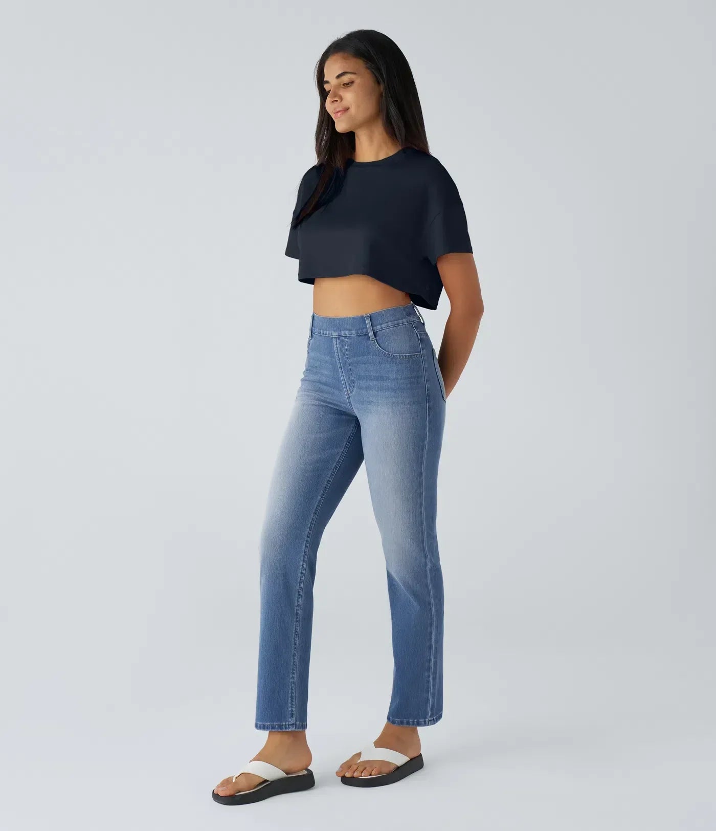 LUSSO™ | Bequeme Hose mit Hohem Bund und Elastischem Material