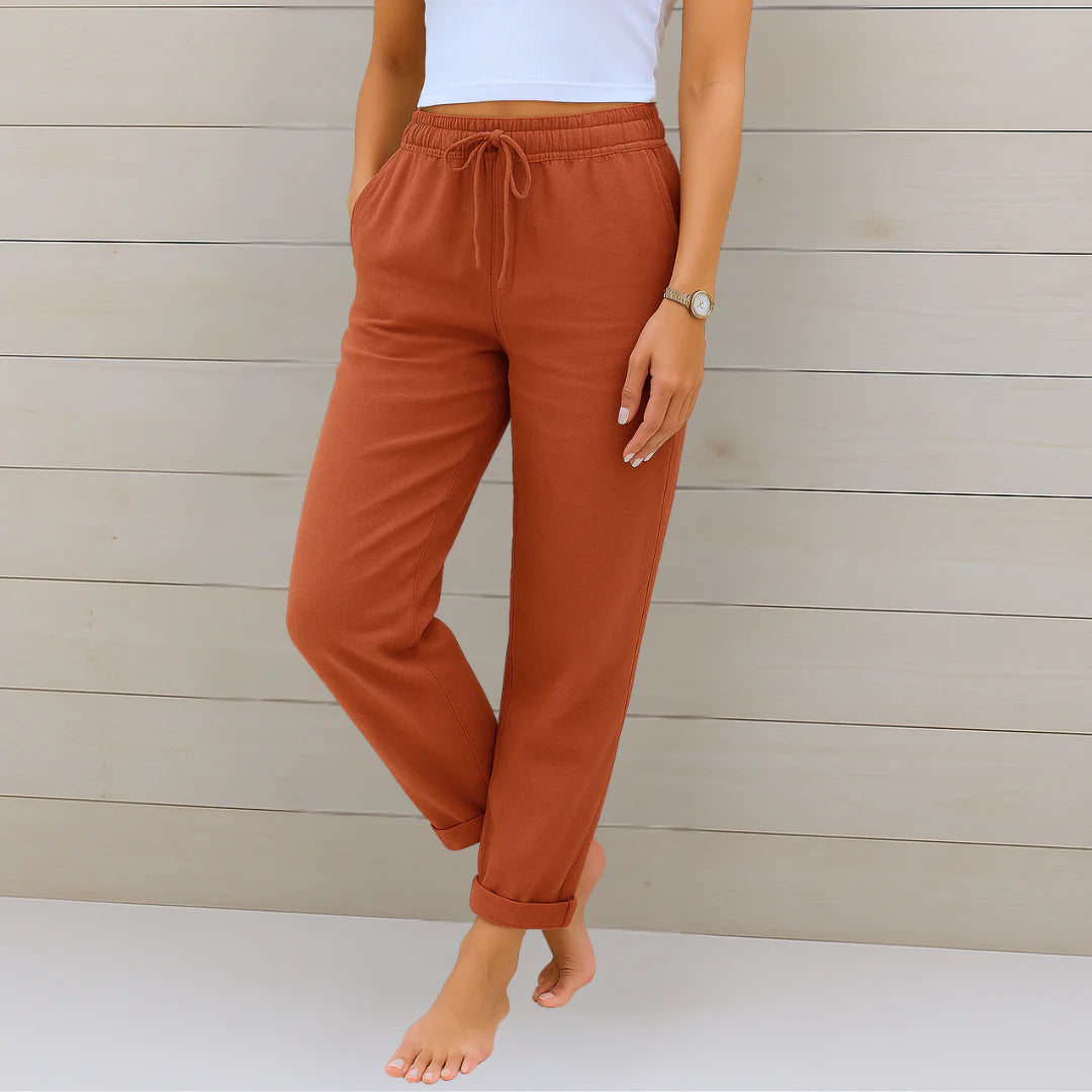 LUSSO™ | Premium atmungsaktive Leinen Stretchhose