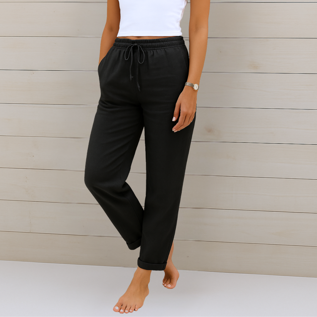 LUSSO™ | Premium atmungsaktive Leinen Stretchhose
