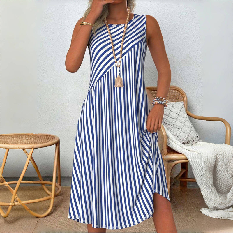 Rebecca – Luftiges Sommerkleid mit Streifenmuster