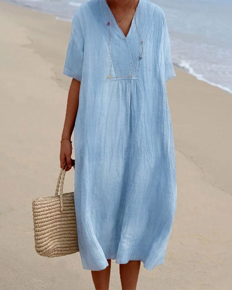 Diane – Elegantes Sommerkleid mit Bauchbedeckung