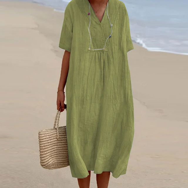 Diane – Elegantes Sommerkleid mit Bauchbedeckung