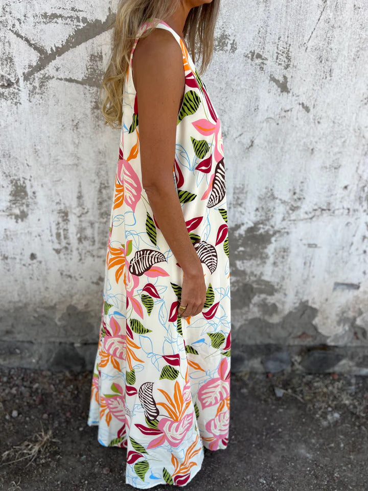 Ingrid – Maxikleid mit Tropischem Flair