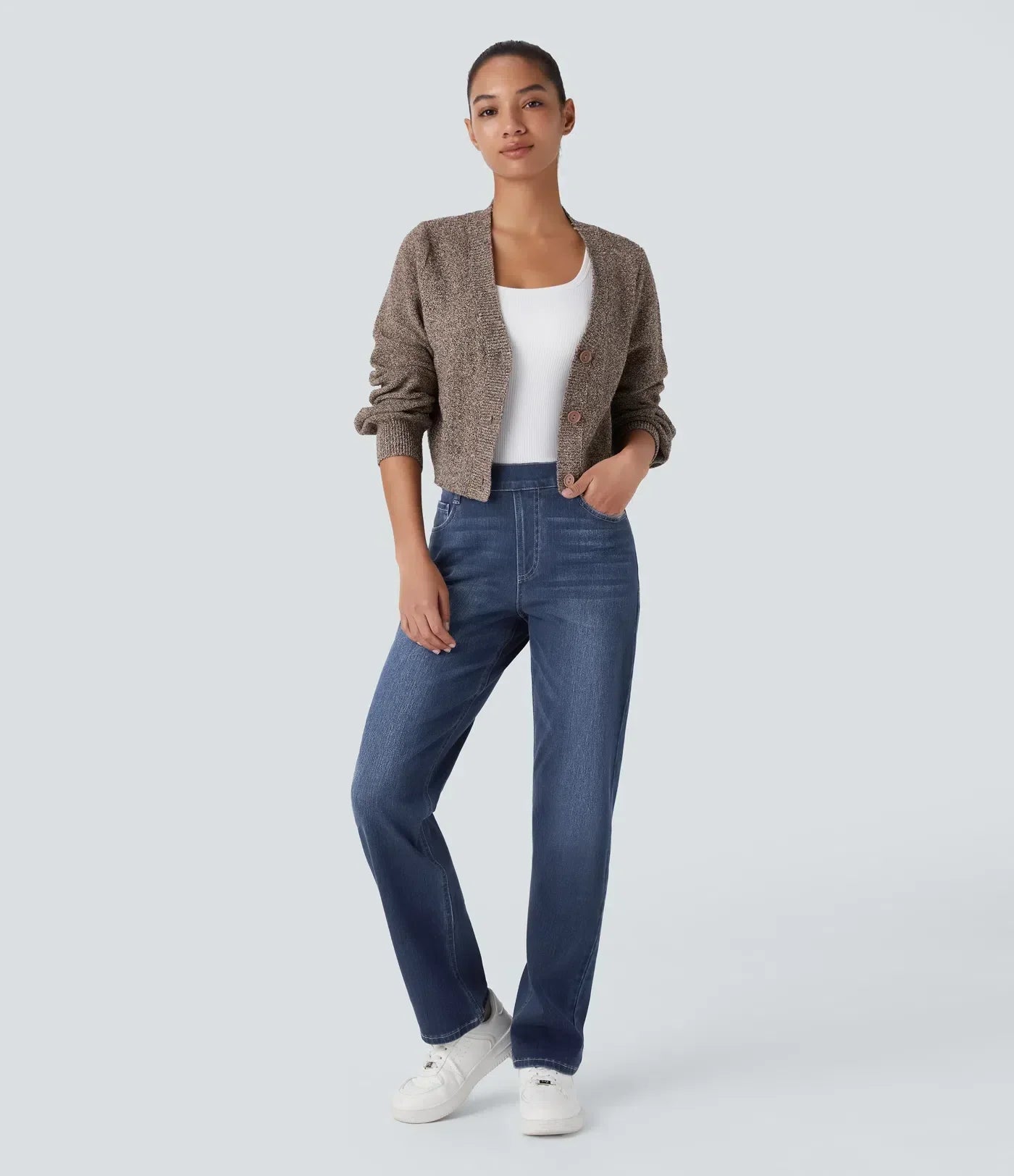 LUSSO™ | Bequeme Hose mit Hohem Bund und Elastischem Material
