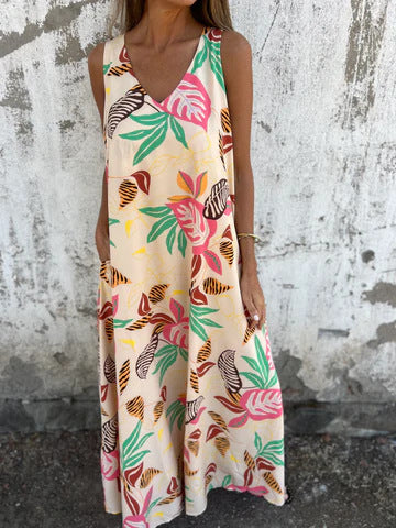 Ingrid – Maxikleid mit Tropischem Flair
