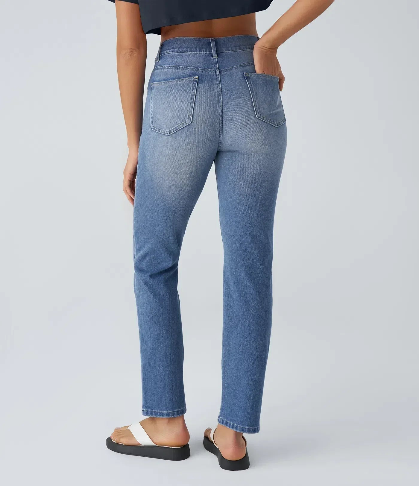 LUSSO™ | Bequeme Hose mit Hohem Bund und Elastischem Material