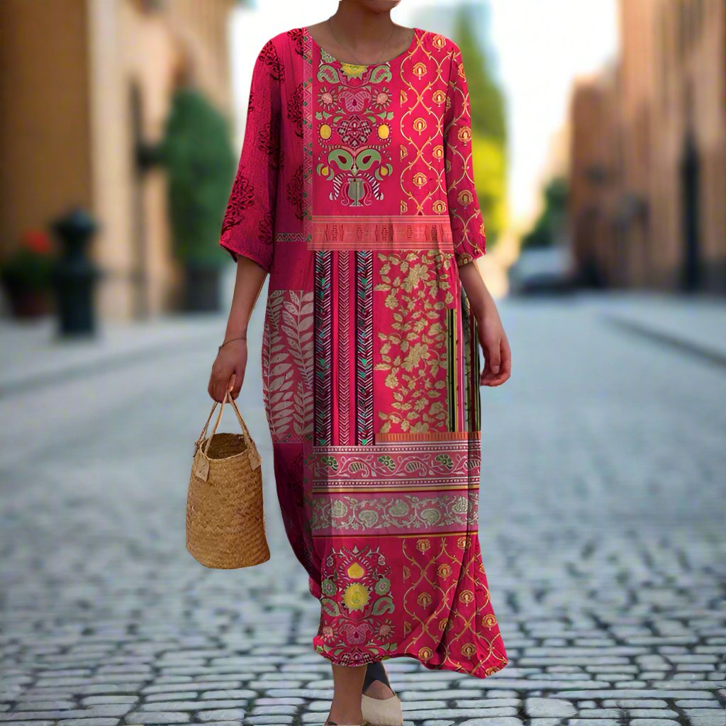 Laura – Boho-Maxikleid