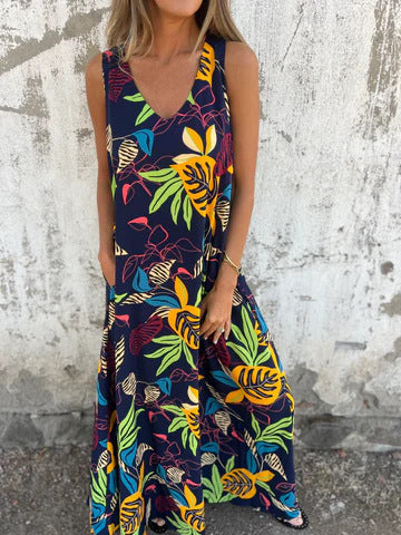 Ingrid – Maxikleid mit Tropischem Flair
