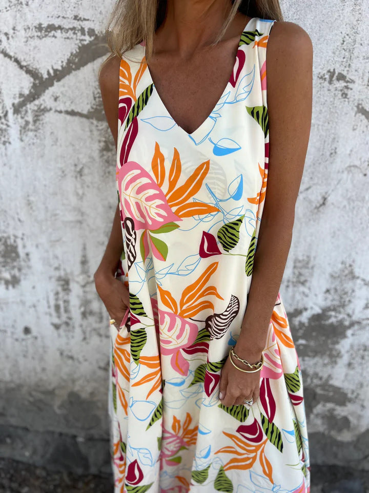 Ingrid – Maxikleid mit Tropischem Flair
