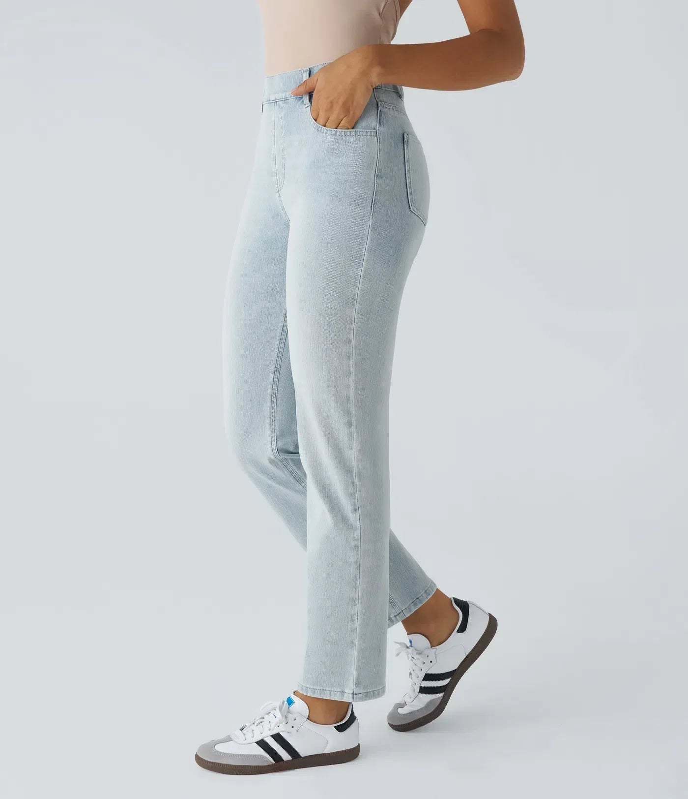 LUSSO™ | Bequeme Hose mit Hohem Bund und Elastischem Material
