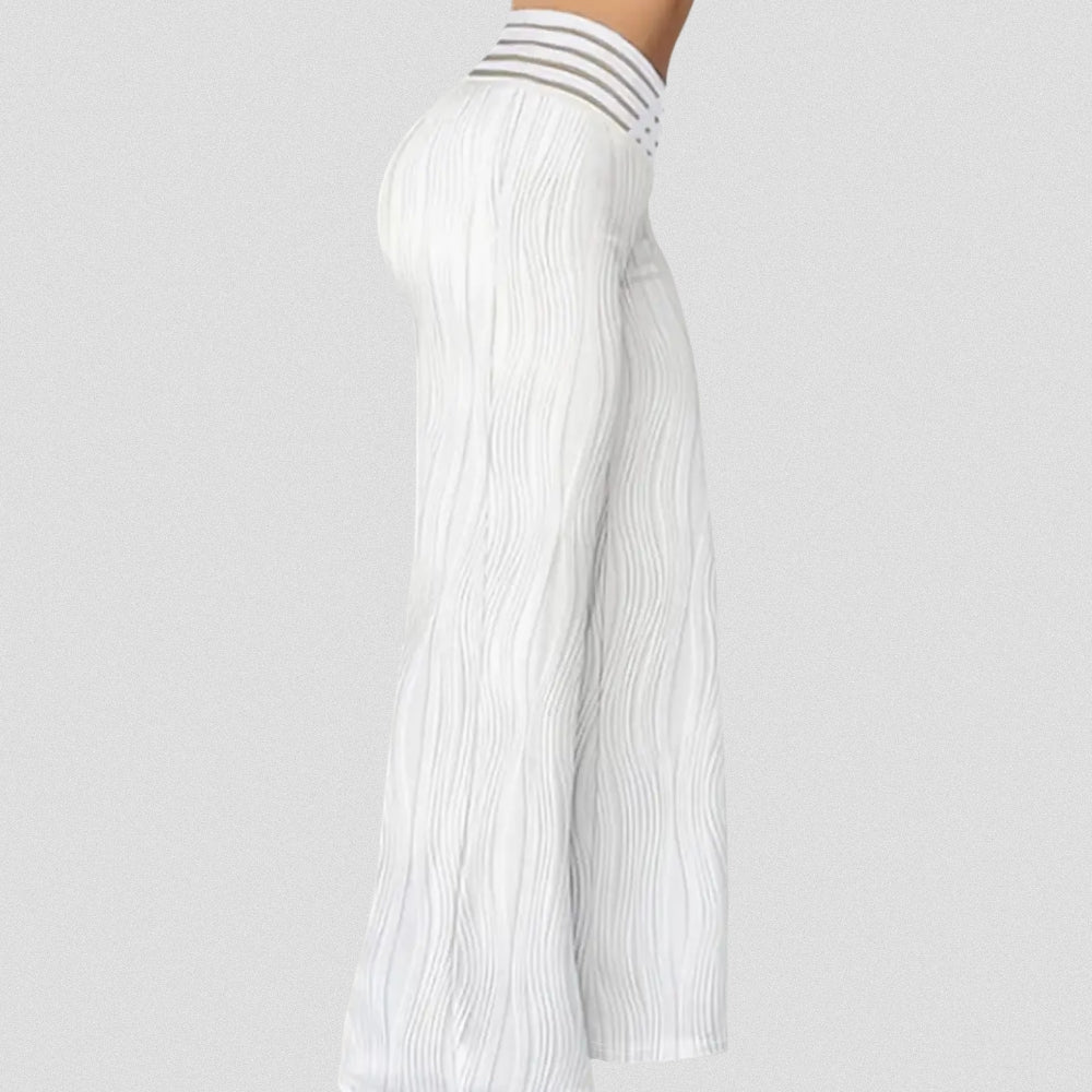 LUSSO™ – Elegante Plissé Hose Mit Streifenbund