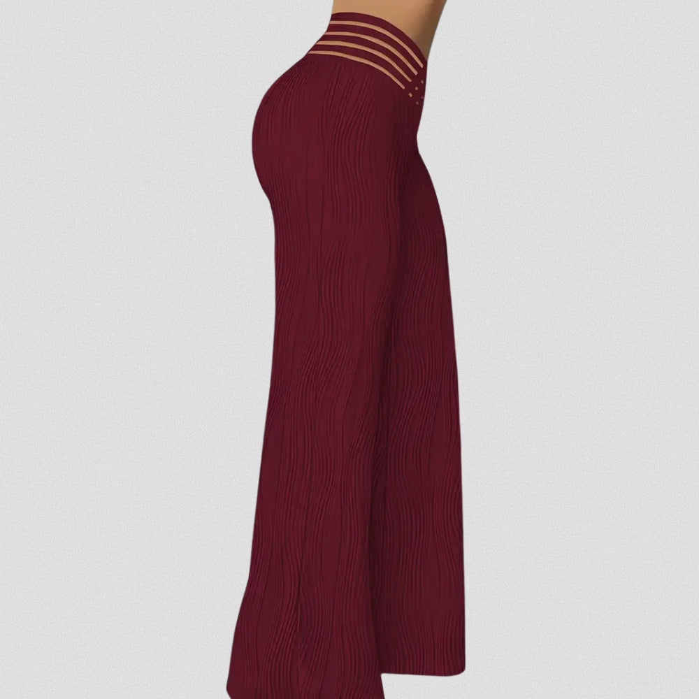 LUSSO™ – Elegante Plissé Hose Mit Streifenbund