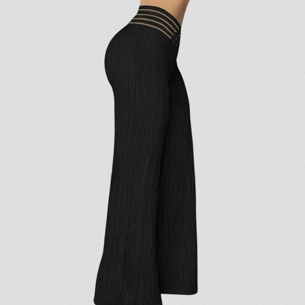 LUSSO™ – Elegante Plissé Hose Mit Streifenbund
