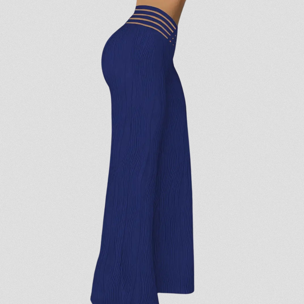 LUSSO™ – Elegante Plissé Hose Mit Streifenbund