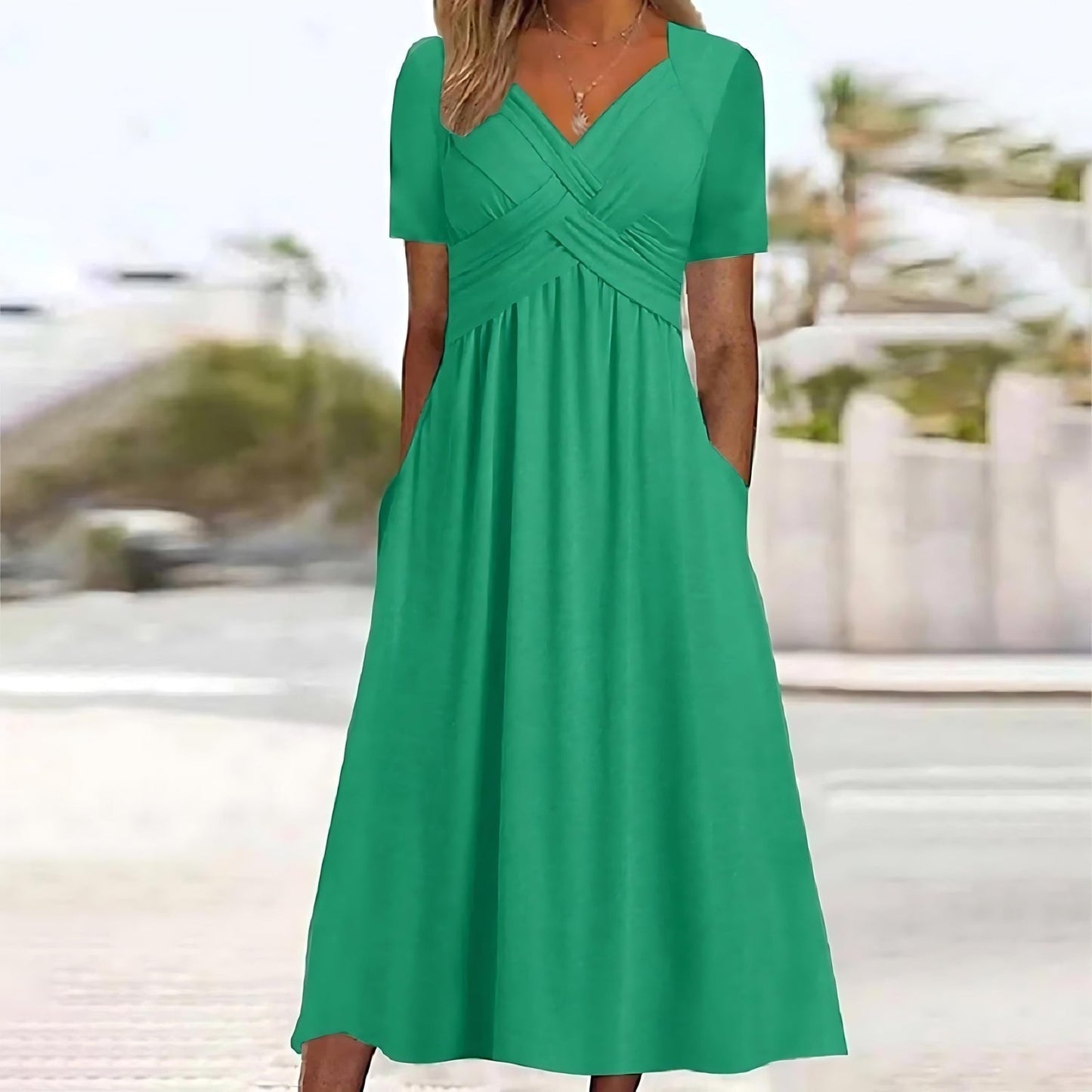 Jasmine – Elegantes Midi Kleid