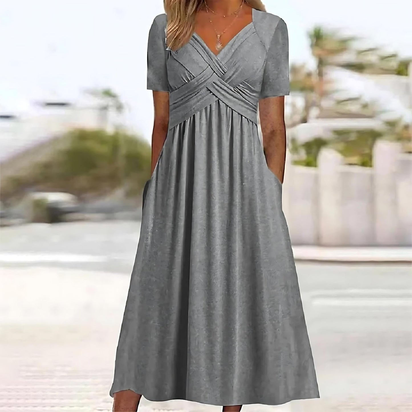 Jasmine – Elegantes Midi Kleid