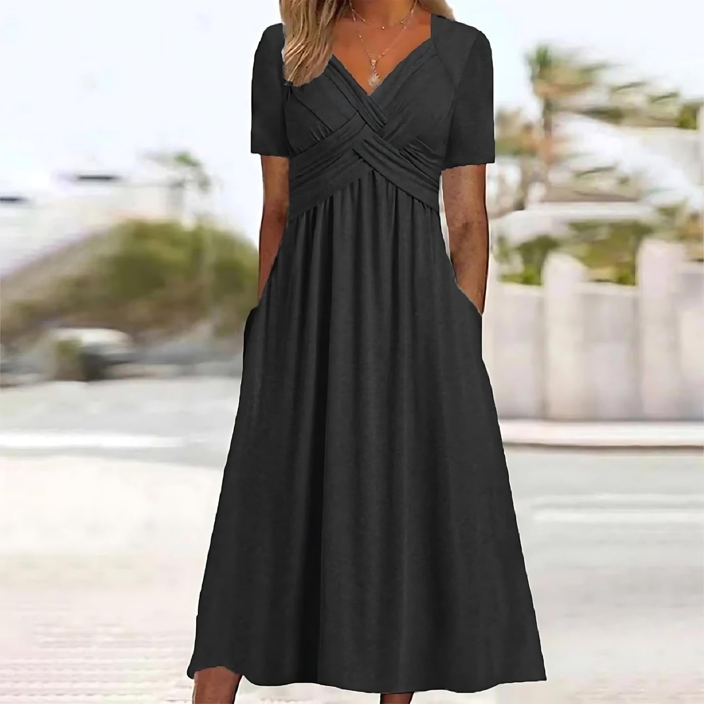 Jasmine – Elegantes Midi Kleid