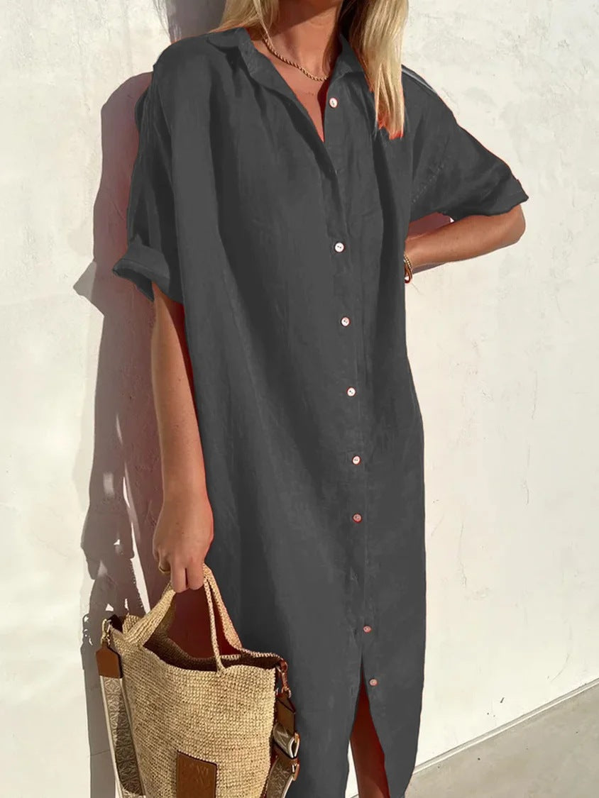 Ava – Elegantes Lagenkleid mit Bauchbedeckung