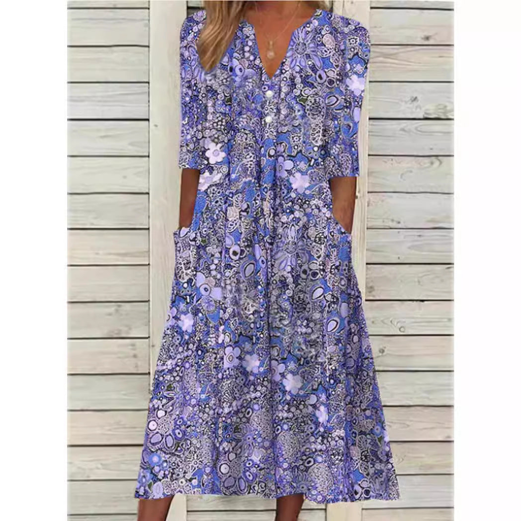 Victoria – Zeitlos Elegantes V-Neck Kleid