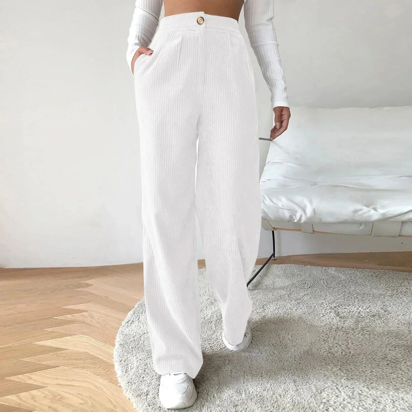 LUSSO™ – Figurbetonte Relaxhose mit weitem Bein