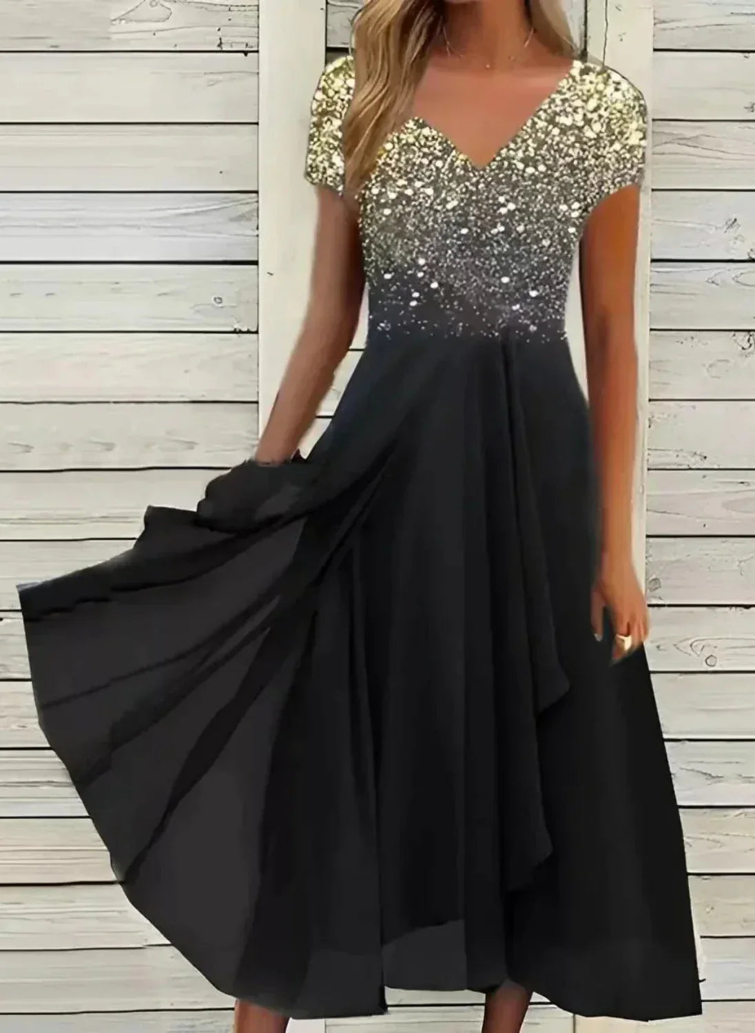 Sara – Elegantes Midikleid