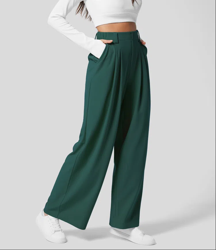 LUSSO™ | Komfortable und figurformende Hose | Dunkelgrün