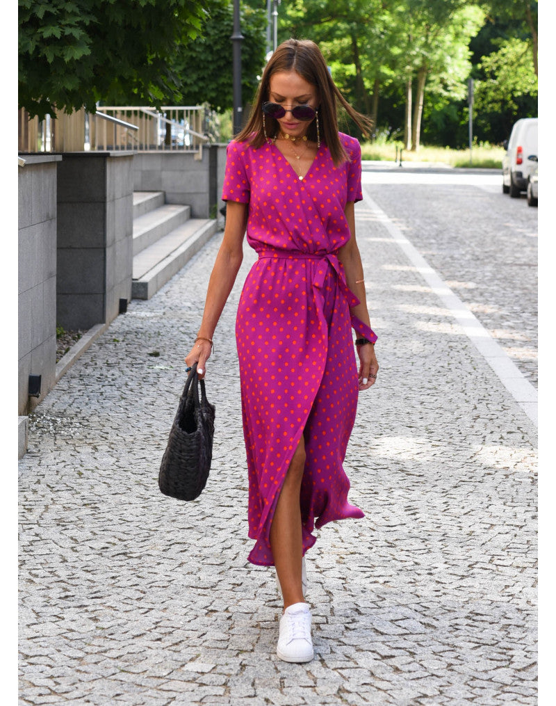Carol – Buntes Kleid mit Bauchbedeckung