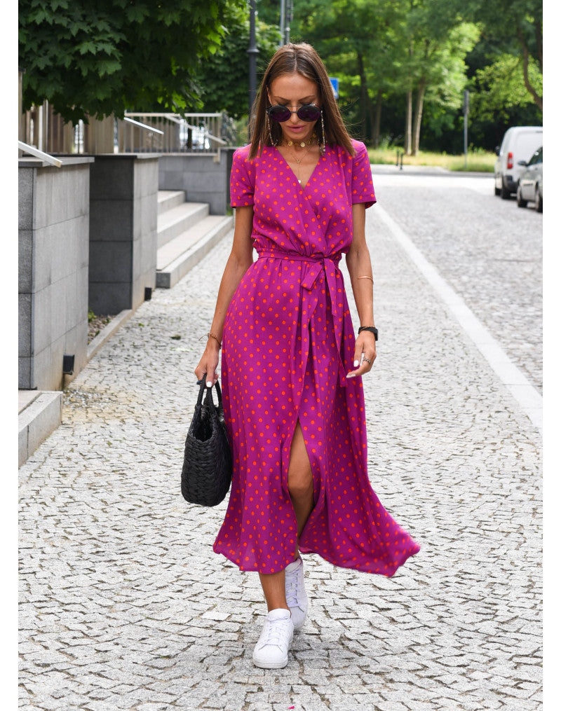 Carol – Buntes Kleid mit Bauchbedeckung