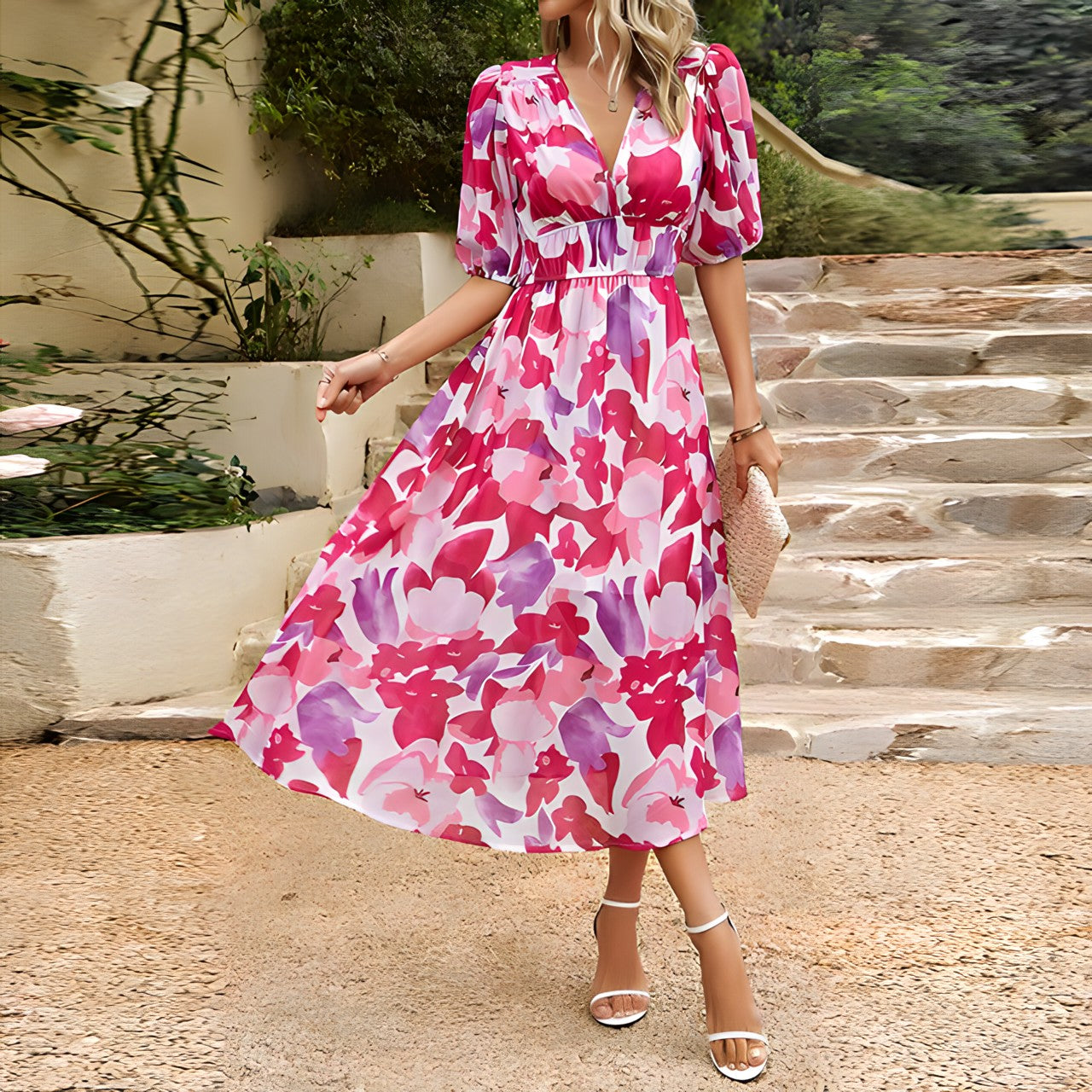 Viktoria – Maxikleid mit Blumenprint