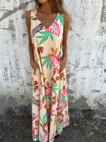 Ingrid – Maxikleid mit Tropischem Flair