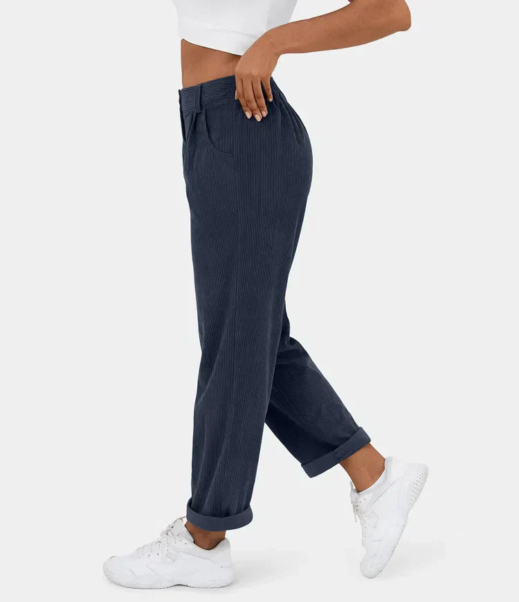 LUSSO™ – Figurbetonte Relaxhose mit weitem Bein
