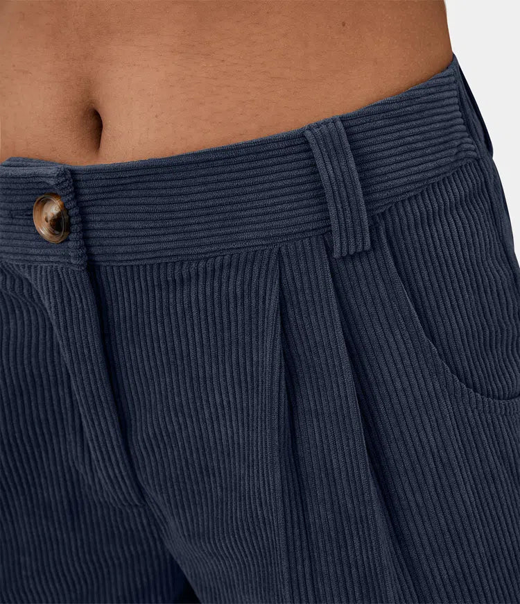 LUSSO™ – Figurbetonte Relaxhose mit weitem Bein