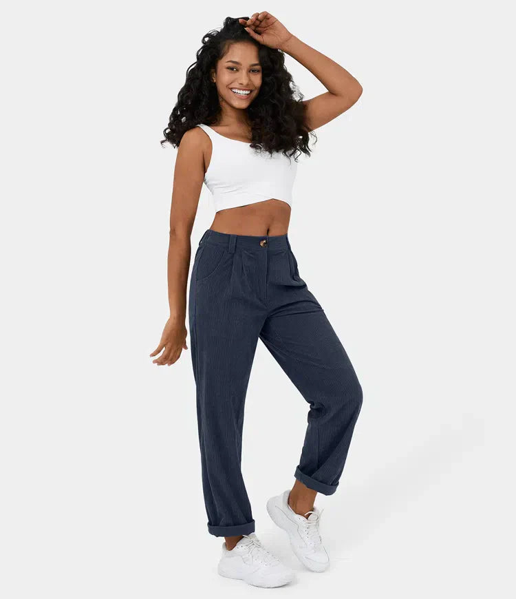 LUSSO™ – Figurbetonte Relaxhose mit weitem Bein