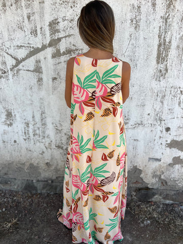 Ingrid – Maxikleid mit Tropischem Flair