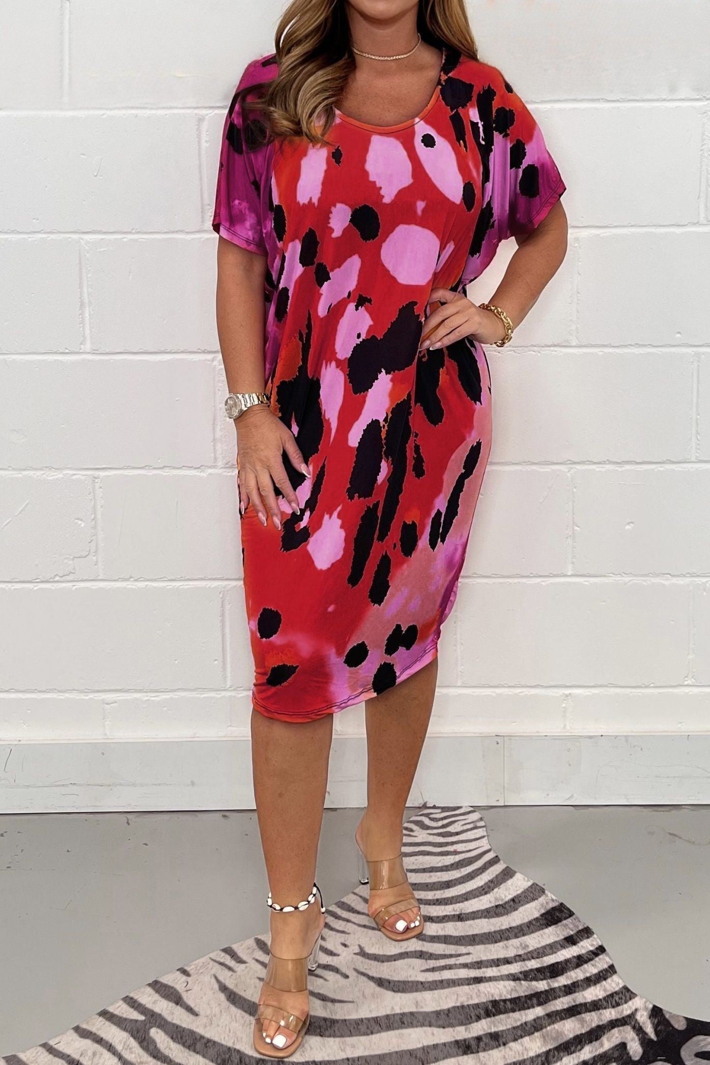 Tanya – Elegantes Maxikleid mit Bauchbedeckung