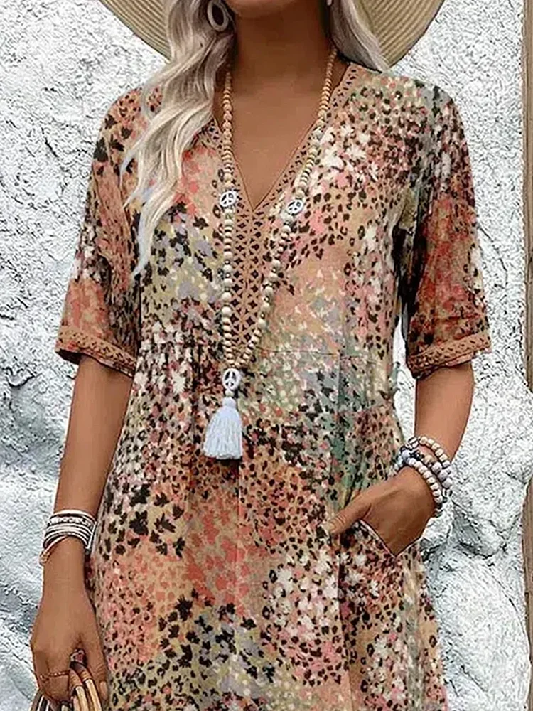 Mia – Farbenfrohes Midikleid