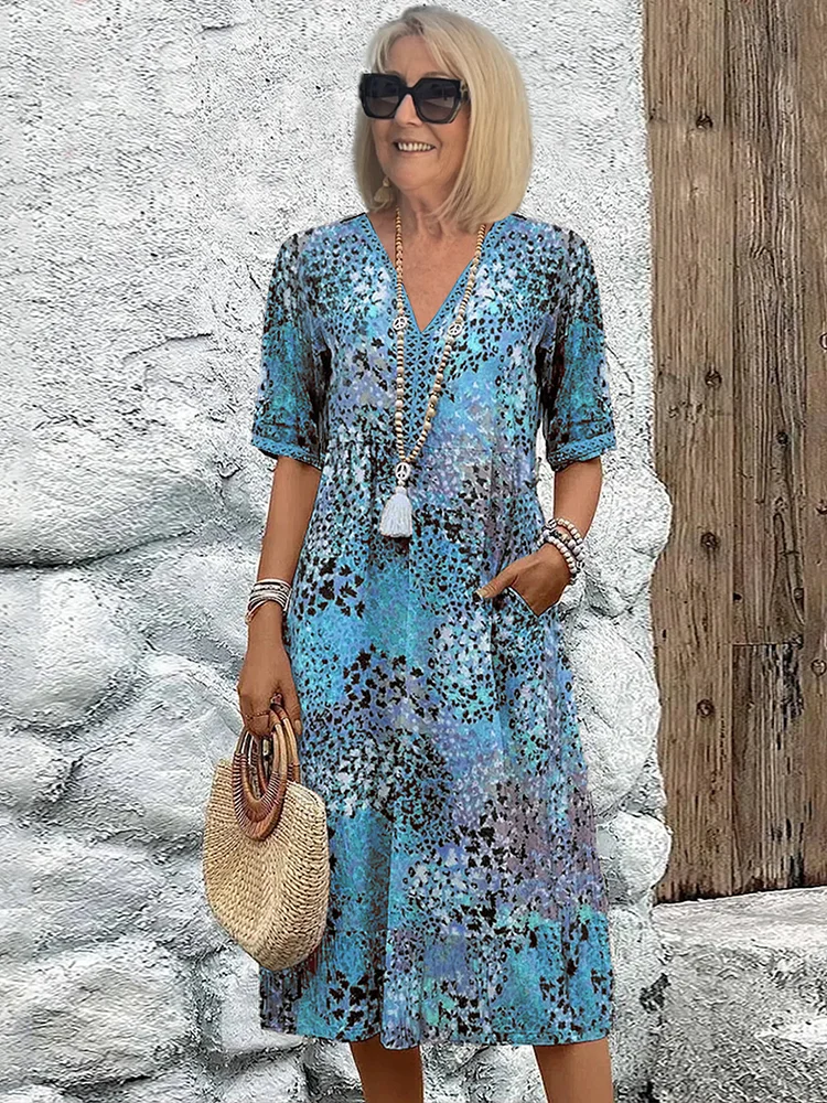 Mia – Farbenfrohes Midikleid
