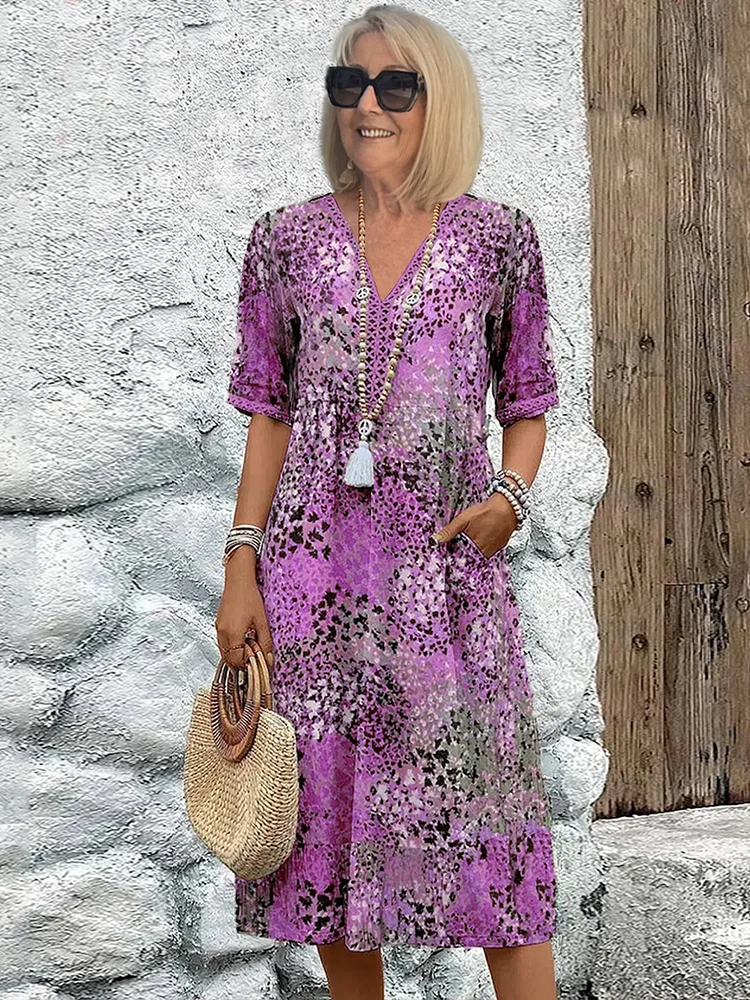 Mia – Farbenfrohes Midikleid