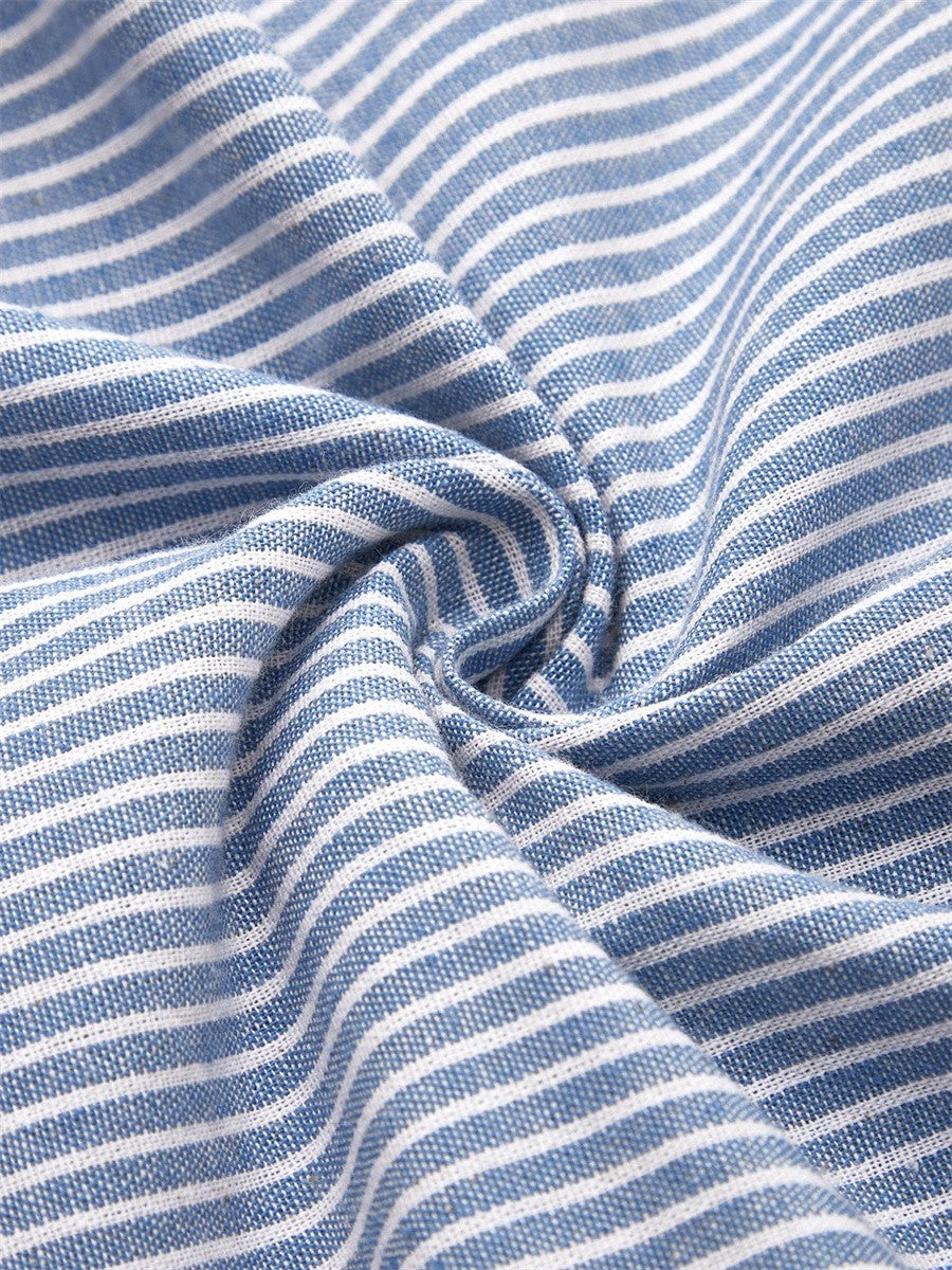 Maria – Gestreiftes Baumwoll-Midikleid