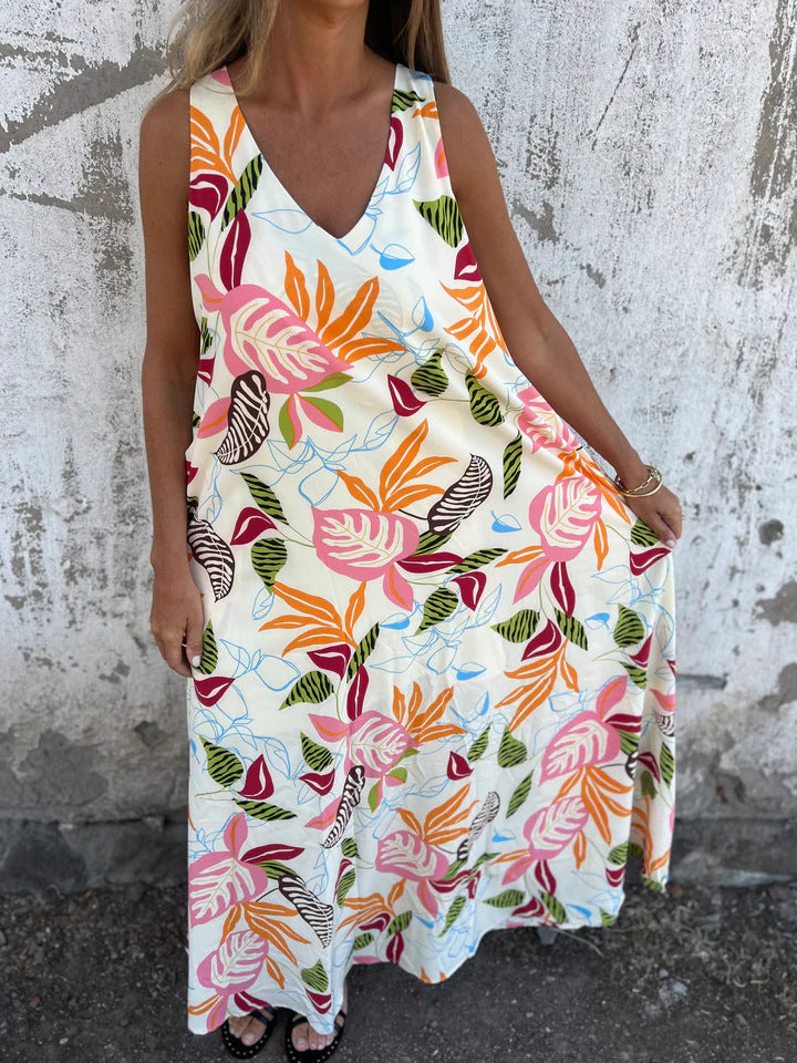 Ingrid – Maxikleid mit Tropischem Flair