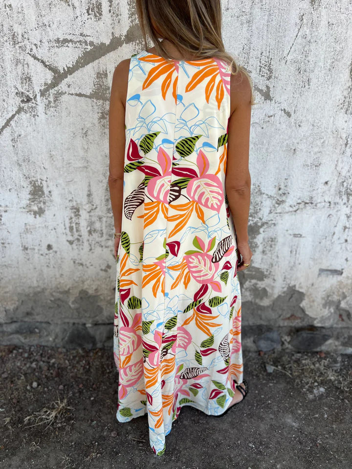 Ingrid – Maxikleid mit Tropischem Flair