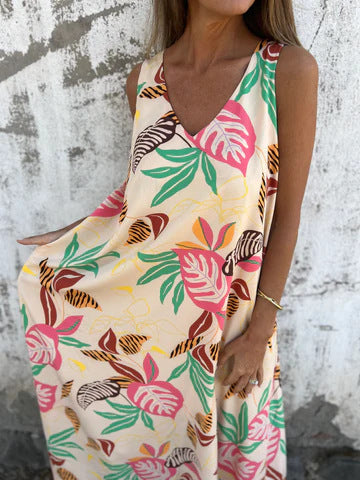 Ingrid – Maxikleid mit Tropischem Flair
