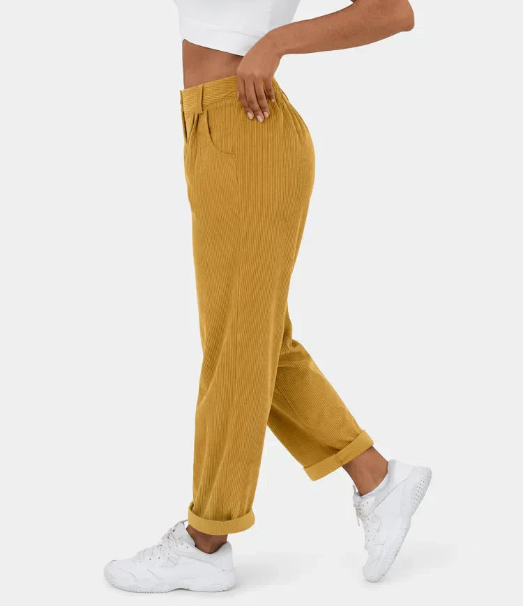 LUSSO™ – Figurbetonte Relaxhose mit weitem Bein