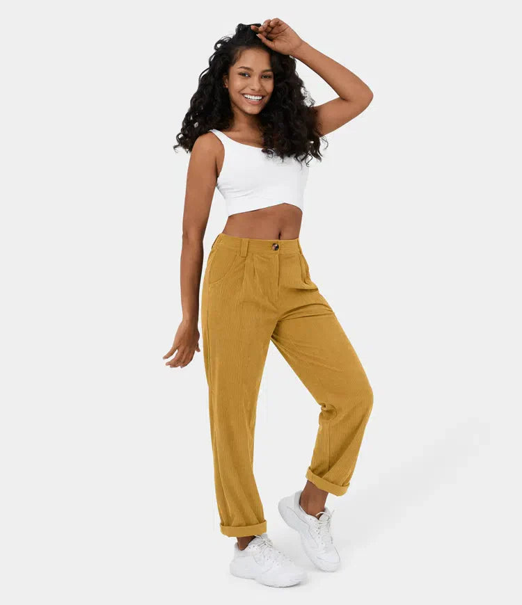 LUSSO™ – Figurbetonte Relaxhose mit weitem Bein