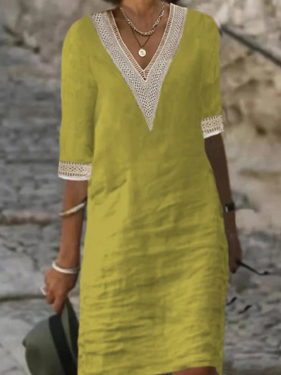 Evelyn – Lässiges Sommerkleid mit Spitzendetails