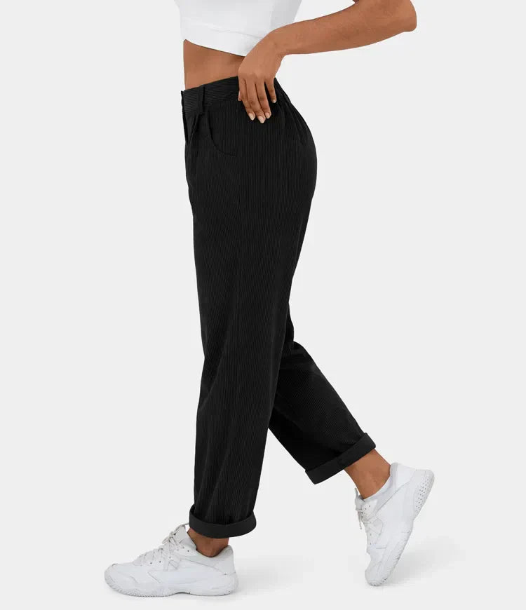 LUSSO™ – Figurbetonte Relaxhose mit weitem Bein