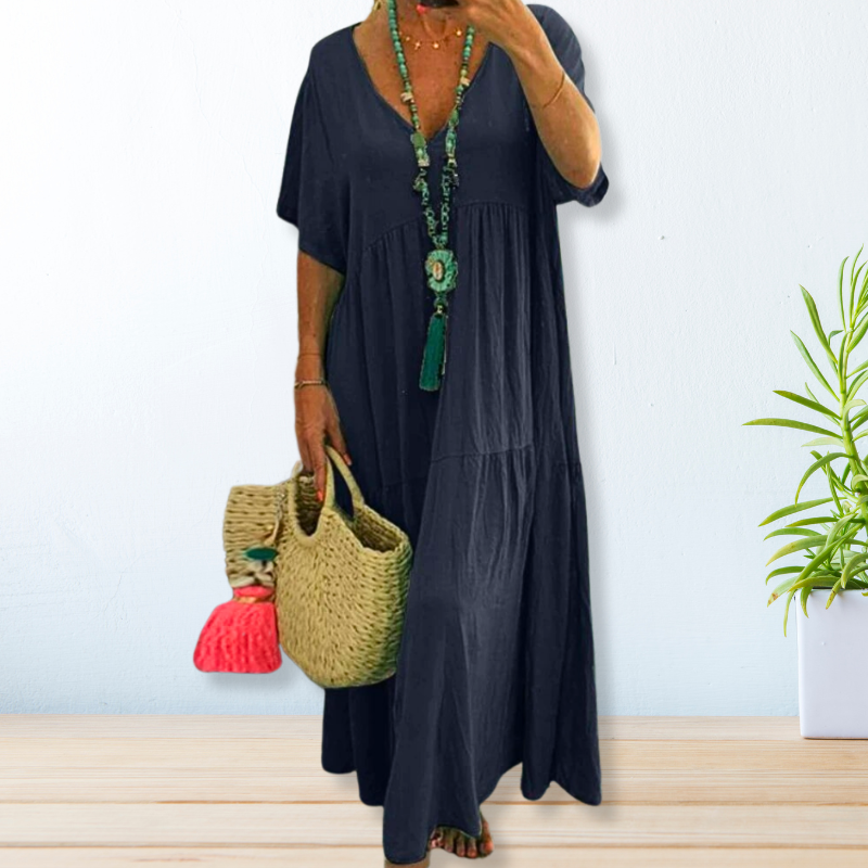 Dana – Luftiges Baumwollkleid mit Print