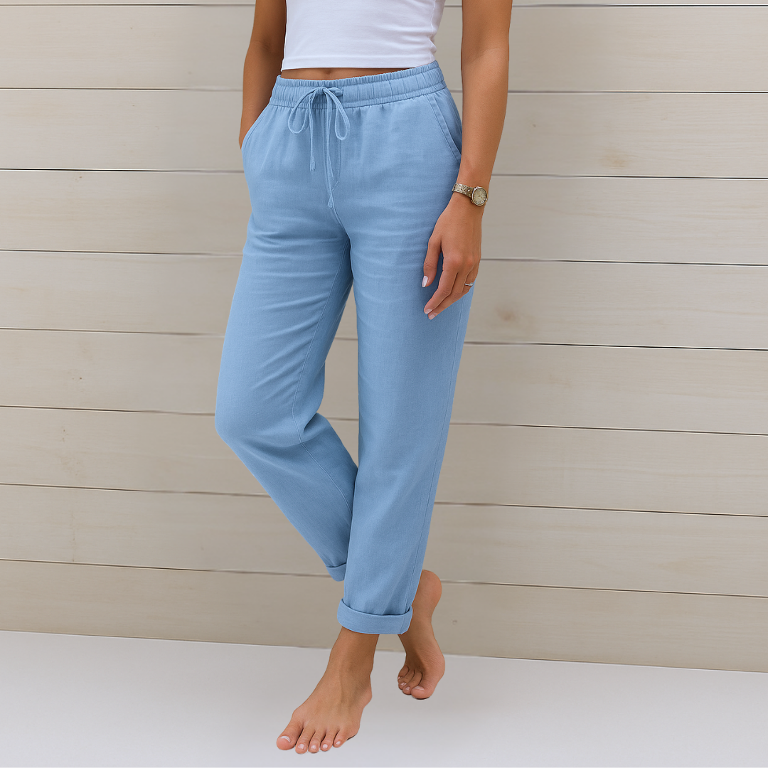 LUSSO™ | Premium atmungsaktive Leinen Stretchhose